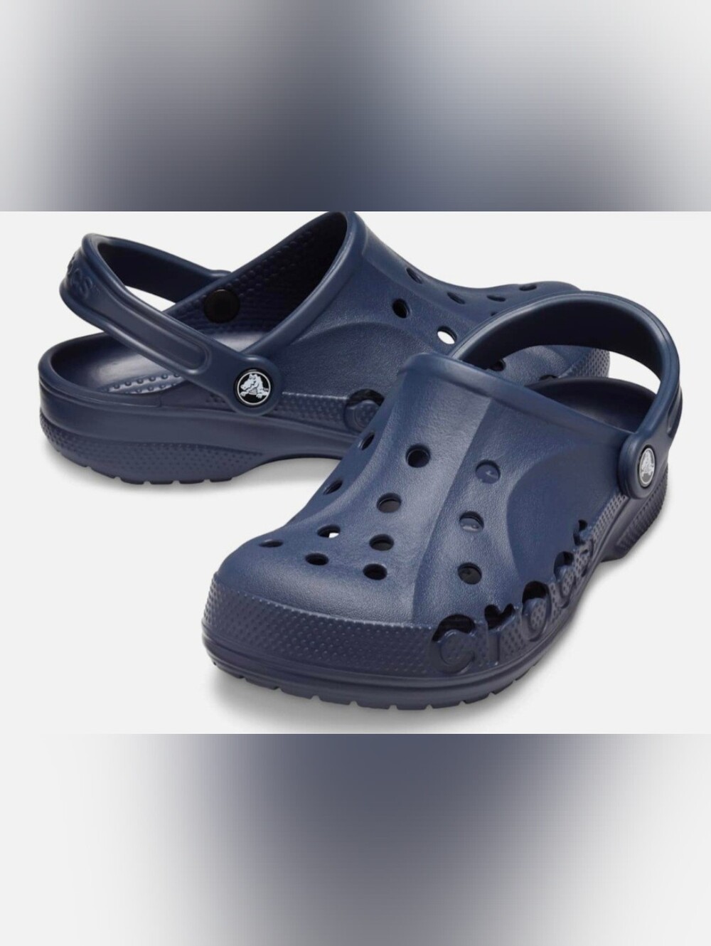 CROCS Kids Baya Clogs in Navy Blue